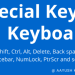 Special Keys in Keyboard