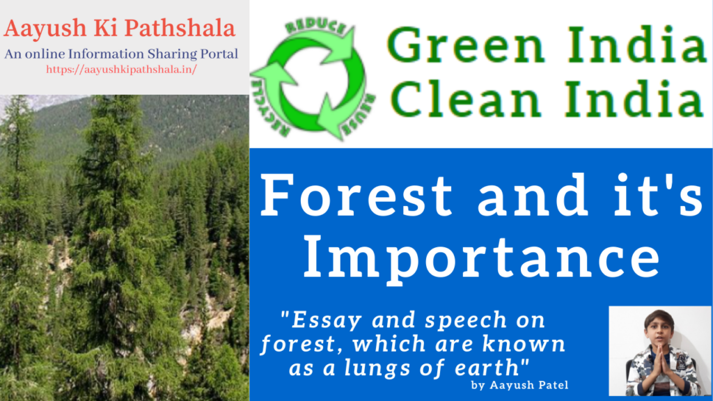 easy essay on importance of forest